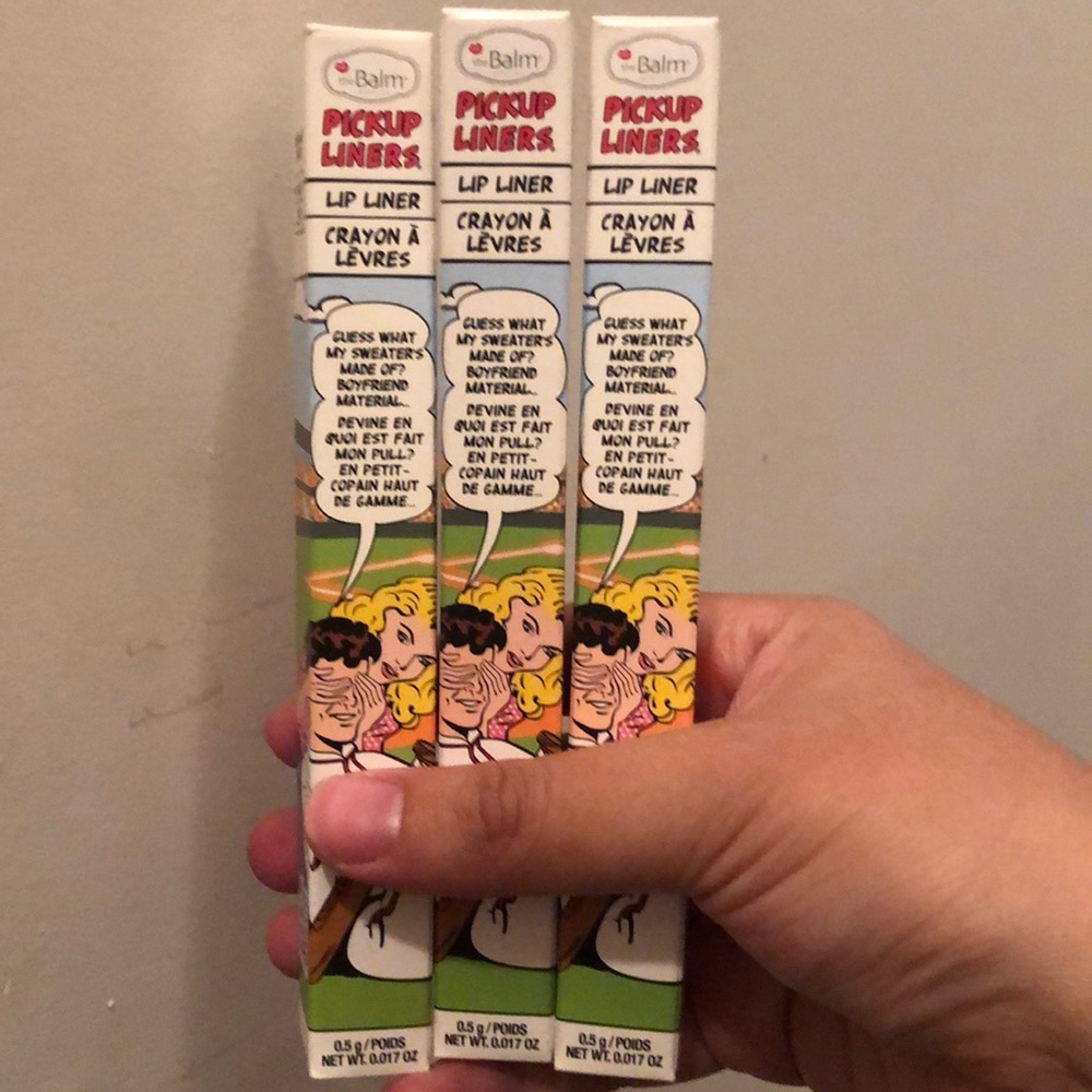 TheBalm lip liner bundle. New.  Boyfriend material